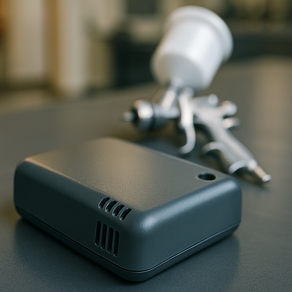 Composite carbone — finition mate, rivets noirs affleurants