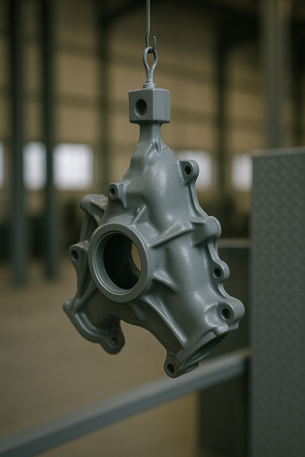 Pièce technique (alu) — apprêt + couche de finition, DFT maîtrisée